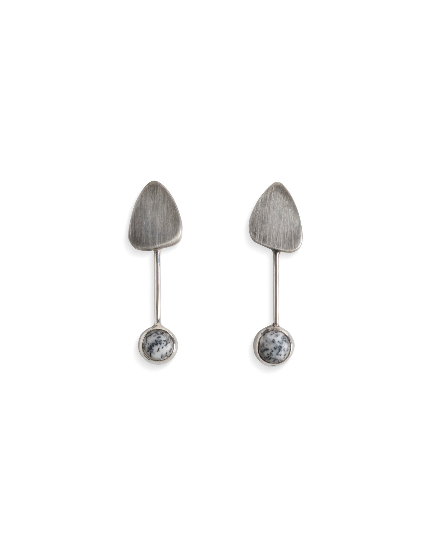 Pendientes piedra Ágata dentritica SINERGIAS