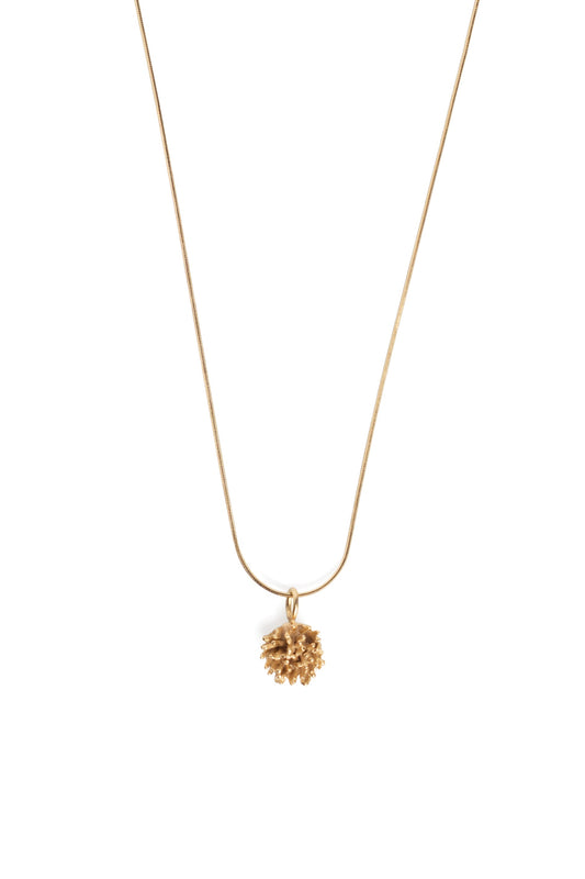 Colgante Flor de Calma · Plata bañada en oro