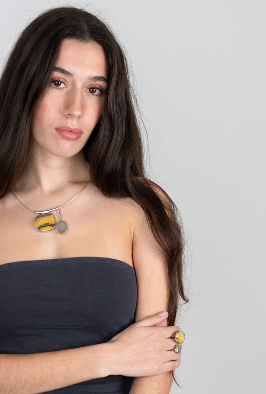 Collar Jaspe Abejorro