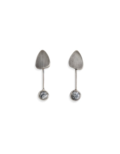 Pendientes piedra Ágata dentritica SINERGIAS