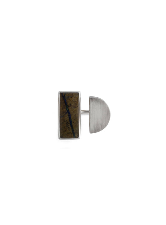 Anillo Veta Azurita Malaquita